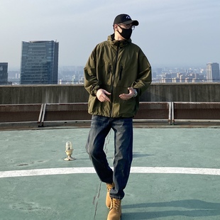 日系复古宽松百搭休闲长裤 NICE 水洗直筒牛仔裤 工装 男 LILI美式