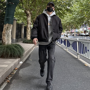 复古宽松翻领飞行员棉服夹克休闲加厚棉衣外套 美式 NICE LILI冬季