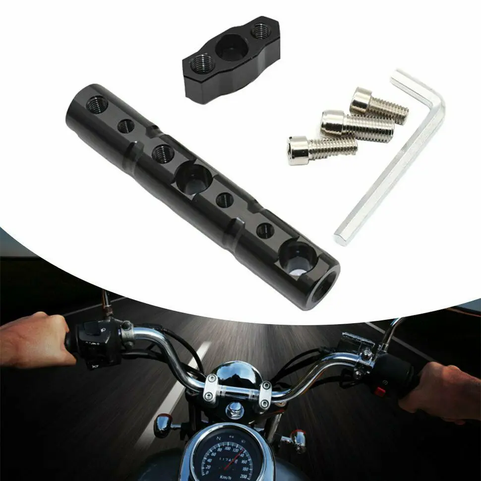 摩托车改装后视镜延长杆多功能导航支杆电瓶车电摩手机支架扩展杆