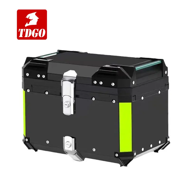 摩托车铝合金尾箱加厚后备箱防水双锁快拆电动车收纳铝合金尾厚款