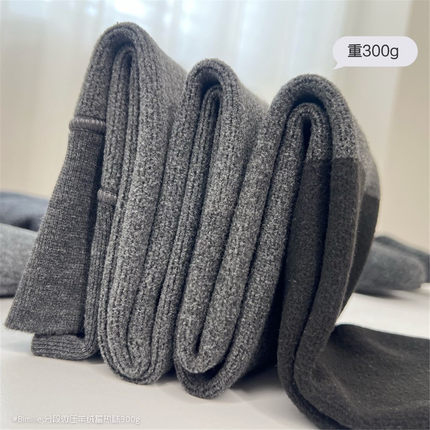 一勺米 零度可穿！Miu系正品B家微压羊绒蓄热袜打底袜300g加厚绒