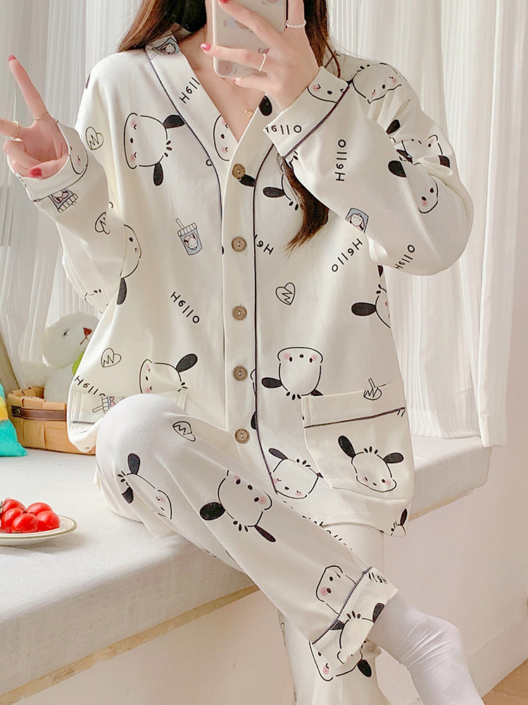 수유 패드 80-250 캣티 산후 수유 봄과 여름 경상면 감금옷마터니티 파자마 4월 5일 첨부