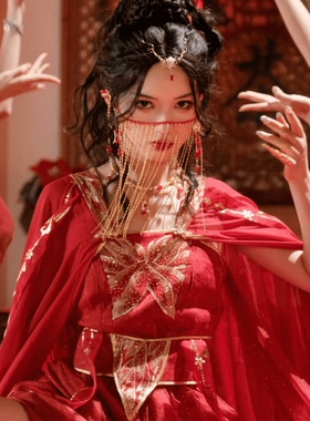 同款遮脸流苏仙女风配饰cos面纱