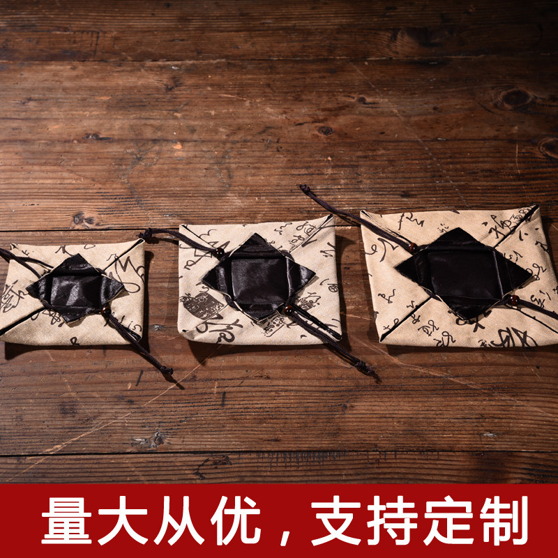 特惠紫砂壶建盏陶瓷包装手工缝制礼品束口收纳锦袋首饰袋厂家直销