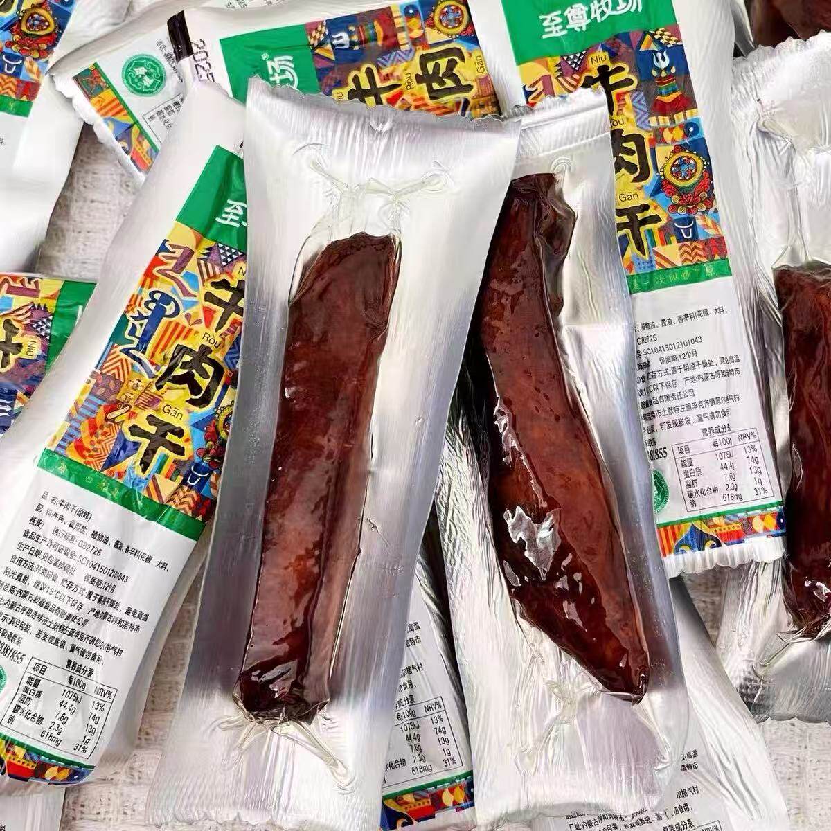 牧之父至尊牧场手撕牛肉干500g