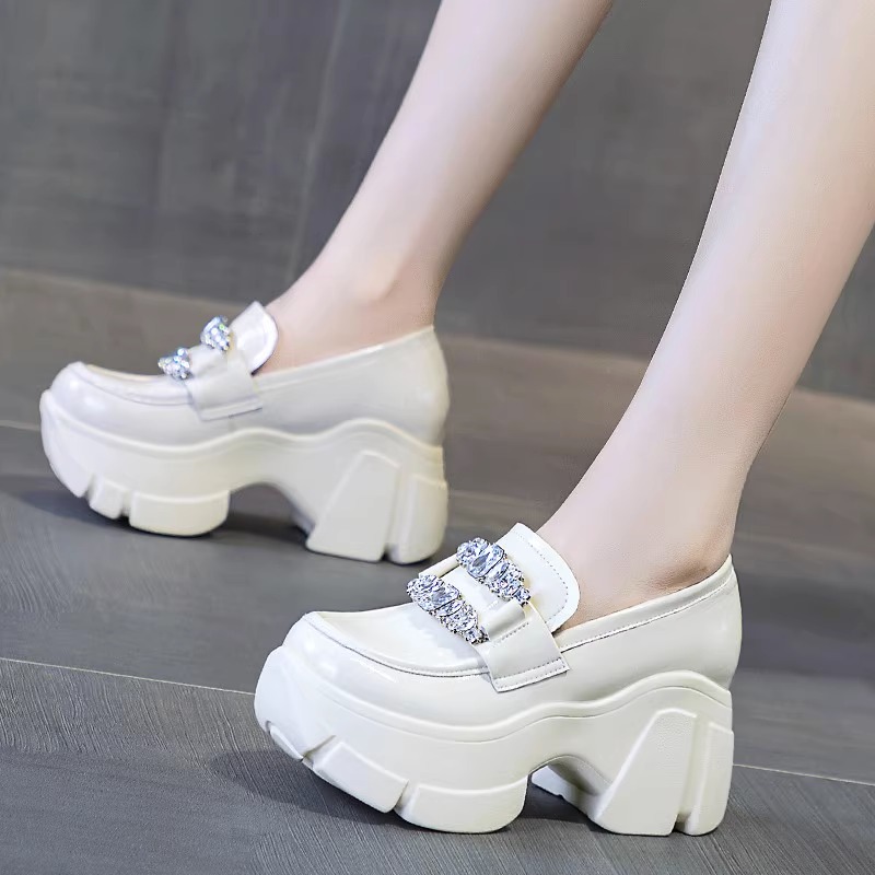 松糕厚底增高玛丽珍女鞋