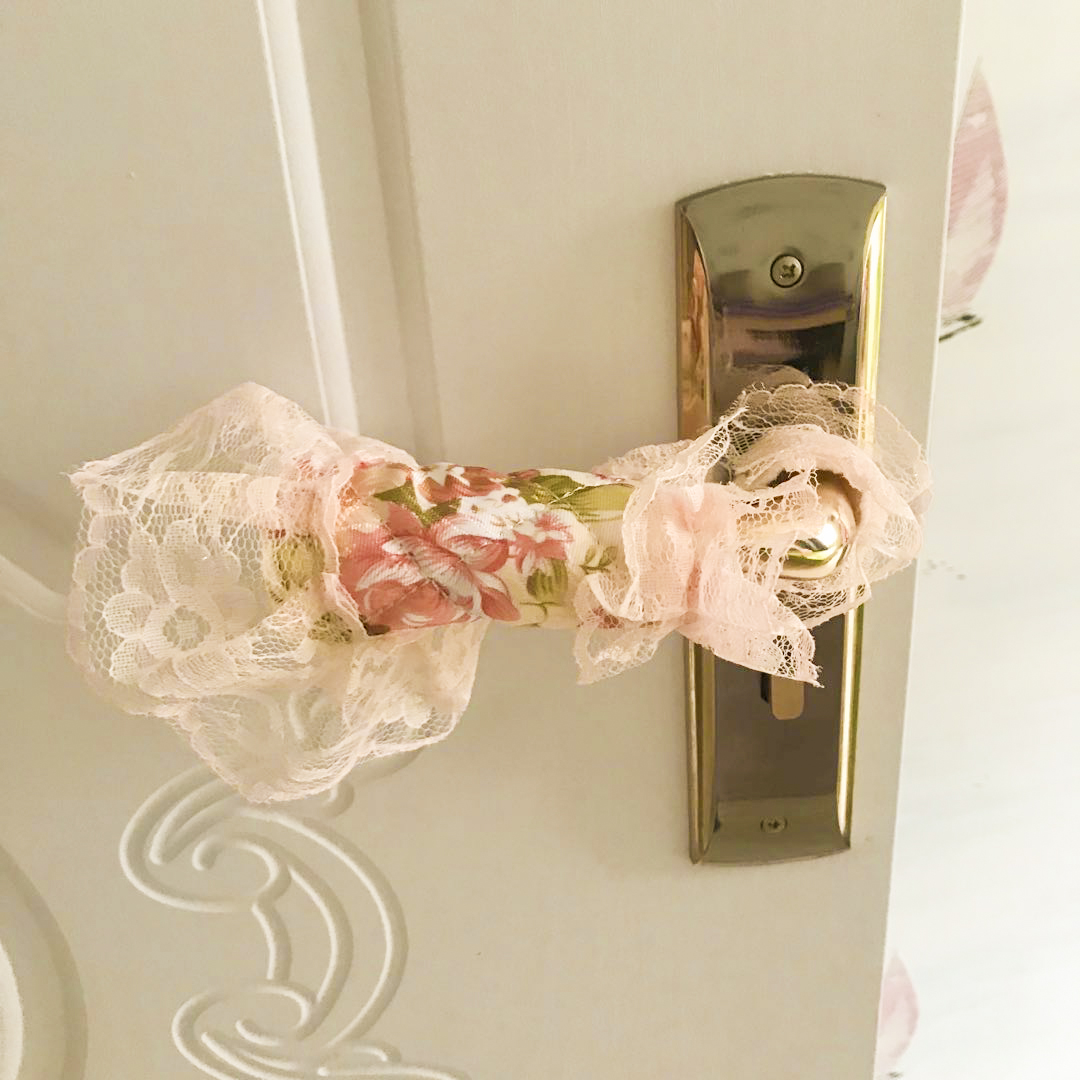 绒布冬季房间拉手桌椅田园门把套