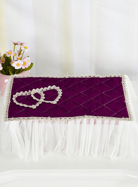 新款欧式机顶盒盖布路由器盖巾蕾丝粉色紫色灰色绿色定制包邮