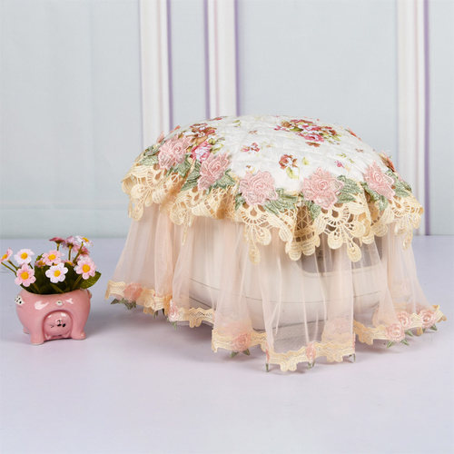 欧式田园电饭锅方形遮盖蕾丝圆形