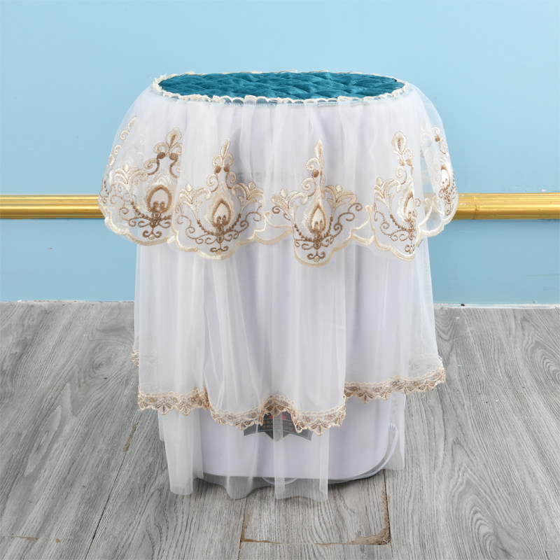 空气净化器罩冷风扇除湿机罩套定做灰色蕾丝布艺紫色田园粉色定制