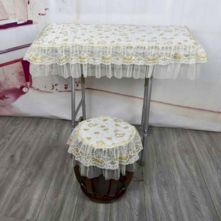 新品蕾丝布艺电钢琴罩定制包邮