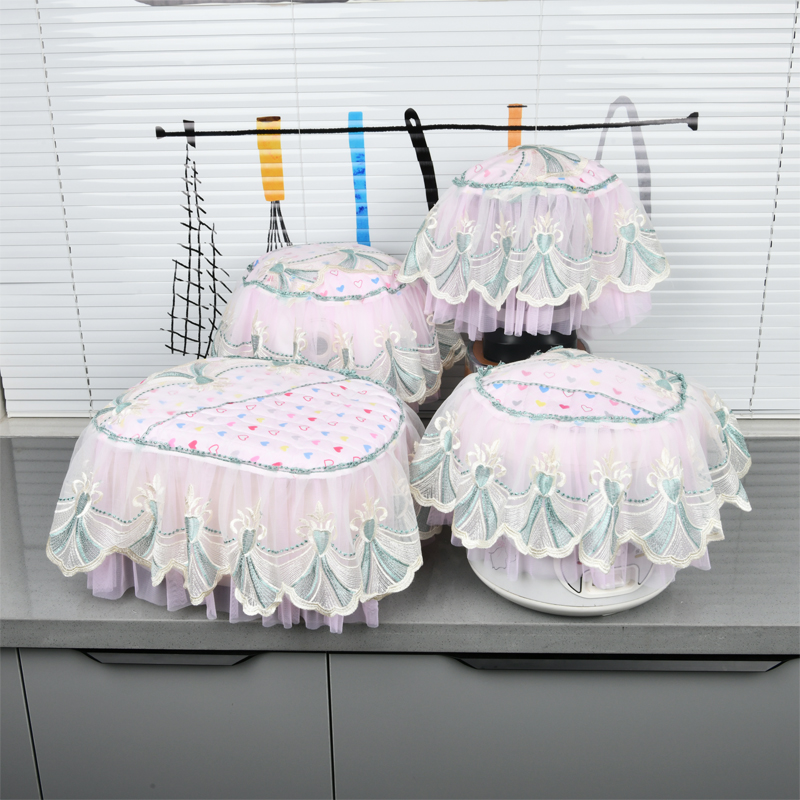 韩式格子防尘罩电饭煲盖布