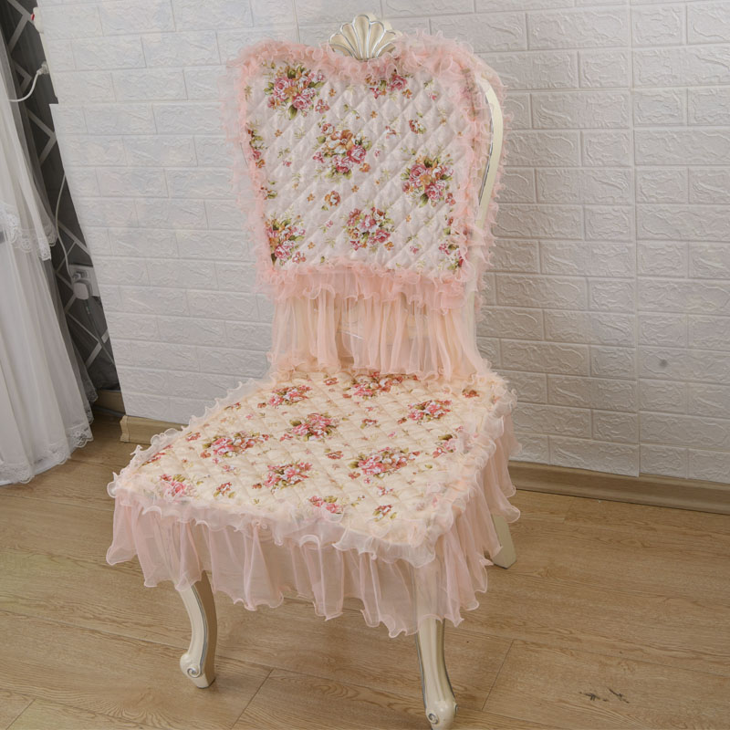 欧式餐桌椅垫套罩布艺套装家用高档奢华四季蕾丝田园复古坐垫定制