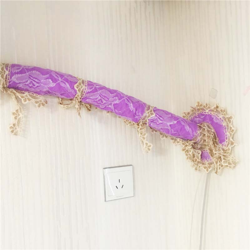 新品蕾丝暖气煤气管道空调管道装饰品通用防尘布艺定做盖布包邮