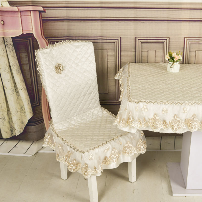 高当新款餐椅套装通用餐桌布艺时尚盖布椅垫保护椅子罩子定制包邮