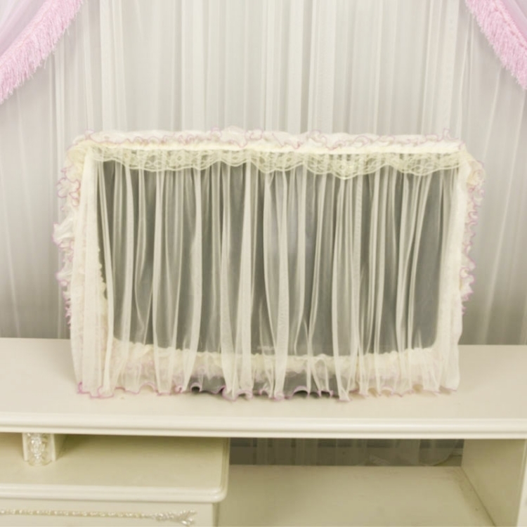 包邮 开机不取电视机罩 盖巾盖布防尘布 液晶挂式蕾丝布艺定制 罩