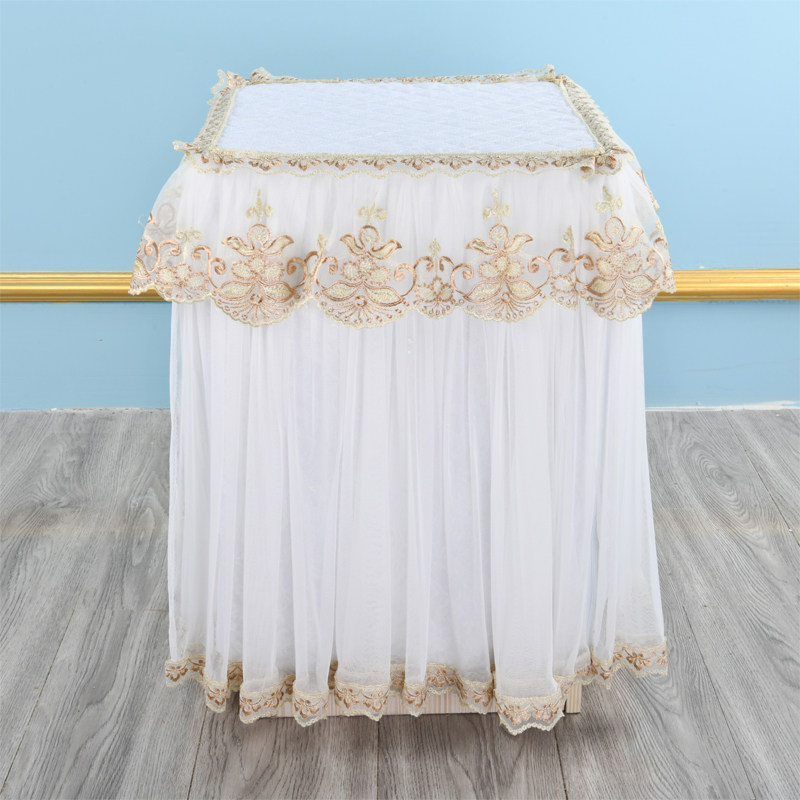 蕾丝定制保险柜套罩家用防尘布套保险箱白色红色盖布韩式紫色定做