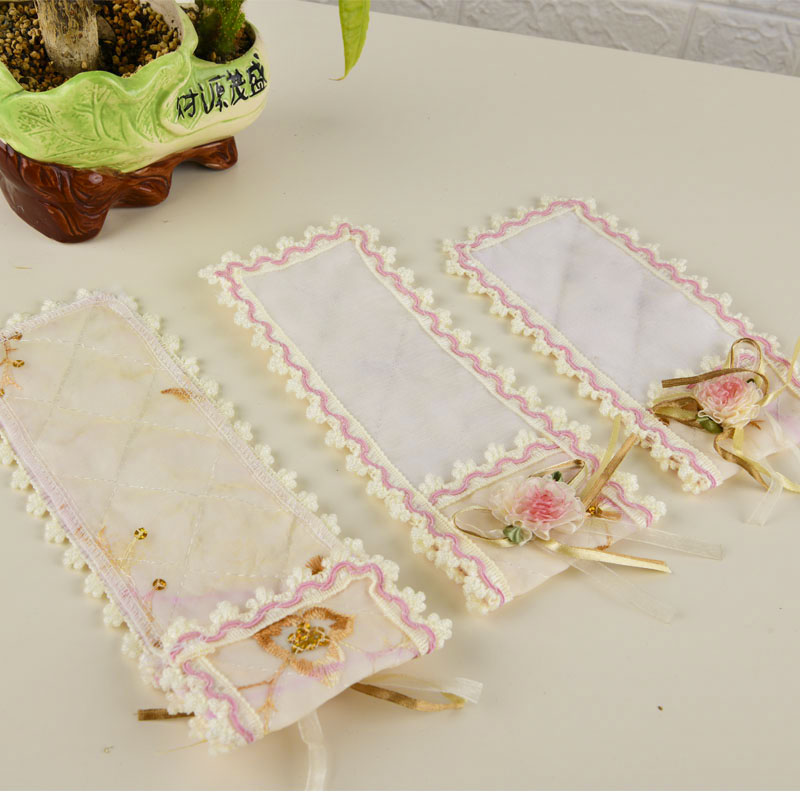 布艺遥控器套蕾丝刺绣防尘罩电视机空调遥控器保护套罩子定做包邮