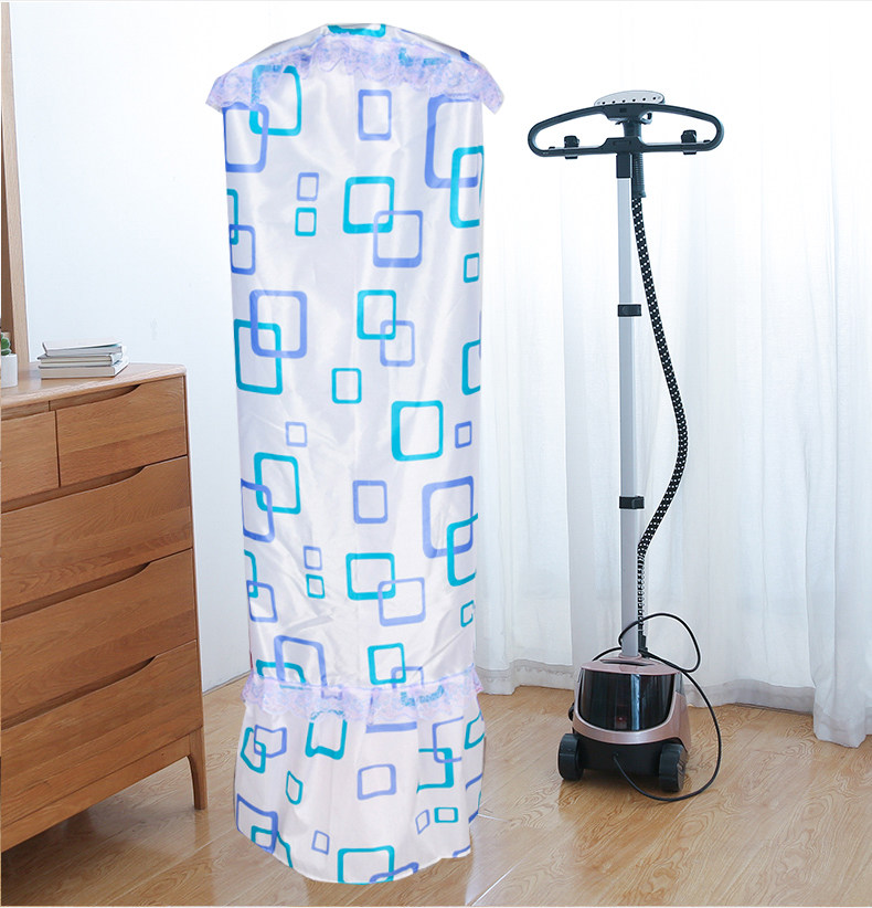 挂烫机防尘罩双杆家用单杆衣架圆柱罩烫熨斗韩版现代田园蕾丝布艺