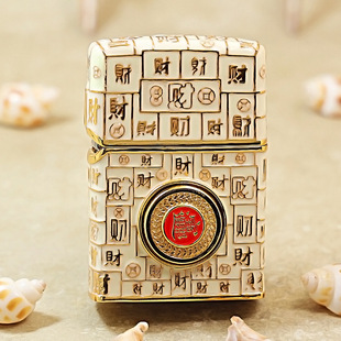 正品 煤油防风zppo打火机礼物 zippo打火机205套壳夜光百财芝宝男士