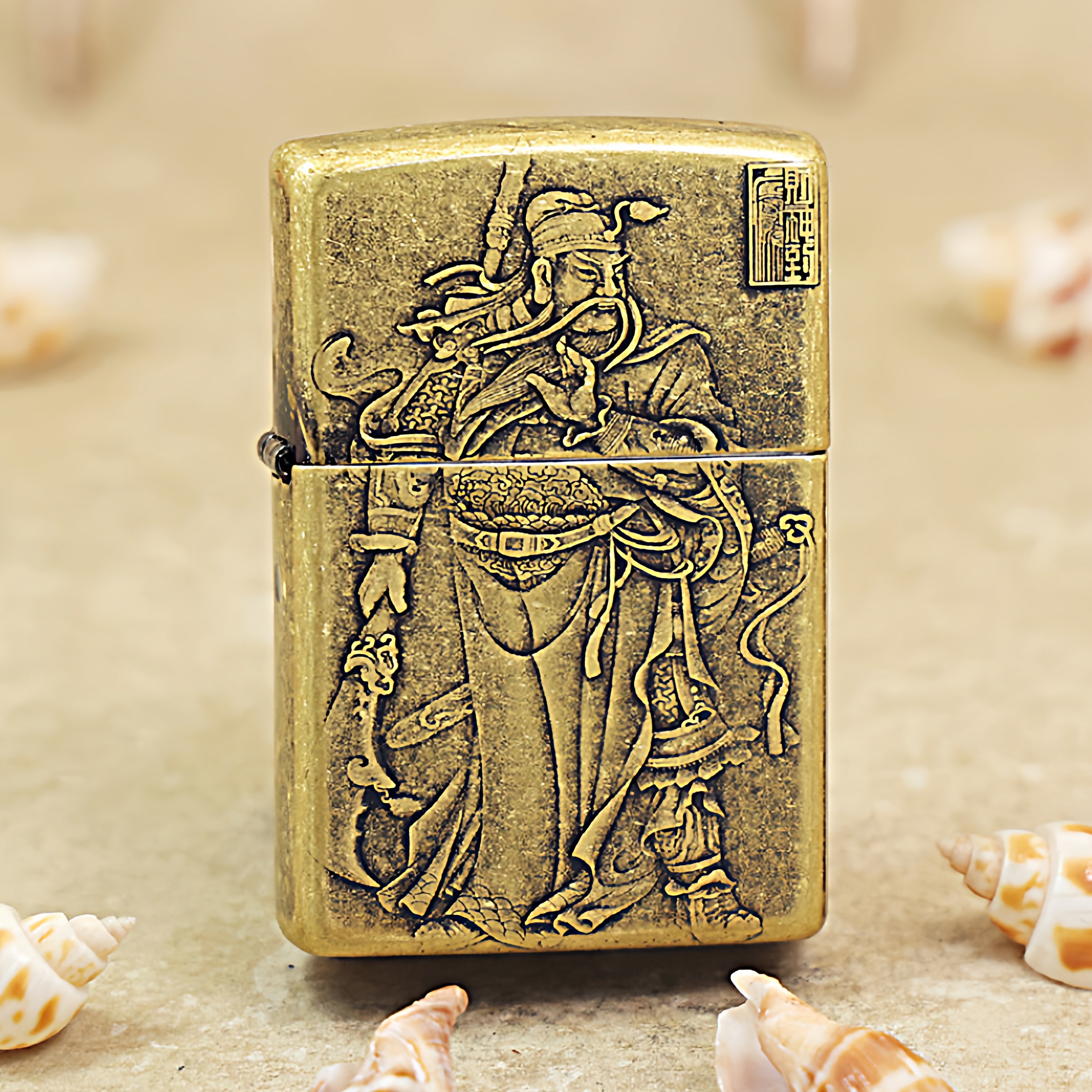 zipp之宝打火机古铜哪吒关羽