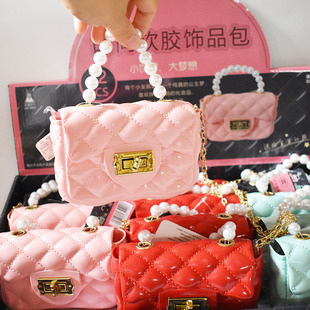 扮手提包 儿童玩具 小女孩过家家装 软胶饰品包 女童小礼品 小挎包
