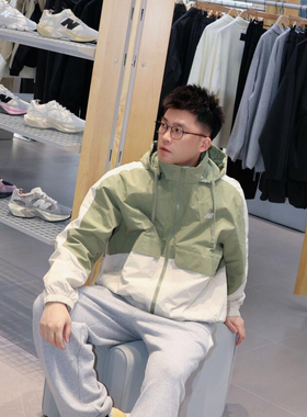特价捡漏New Balance NB外套2025春男女运动连帽防风夹克AMJ51323