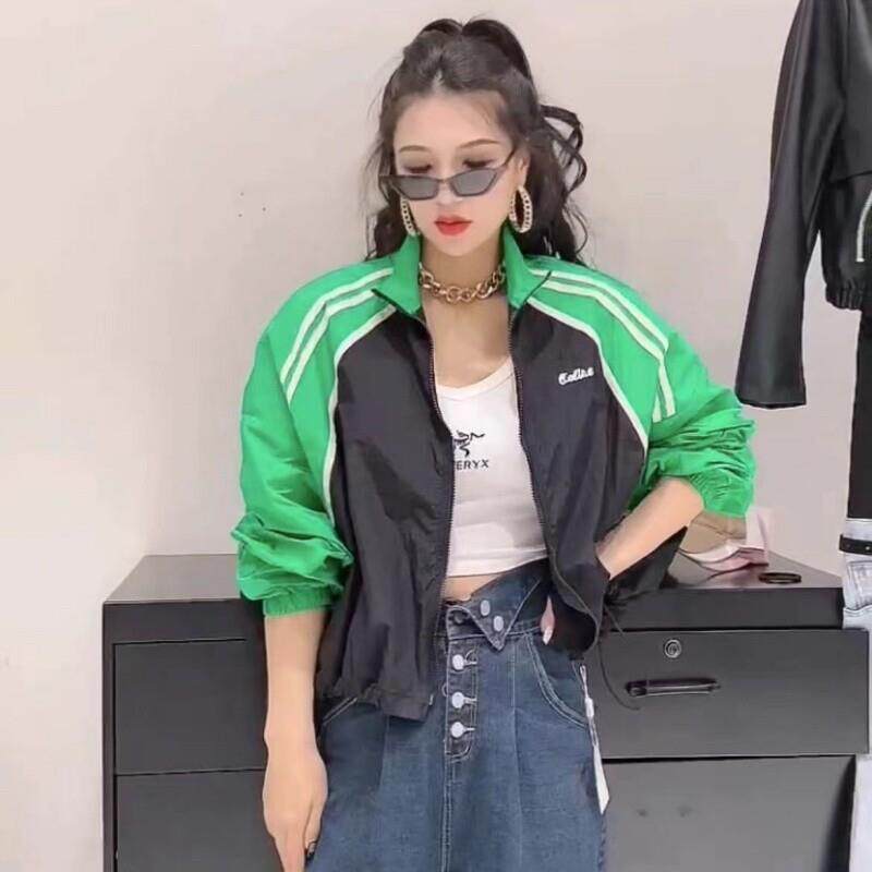 欧货爆款撞色防晒衣女款春夏2025年新款高级感炸街薄款棒球服外套