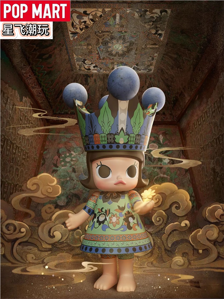 POPMART ตุ๊กตา MOLLY แบบฟองอากาศ 400% ดอกแอปริคอต เมอลิน ความทรงจำในวัยเด็ก บัวสาย สโนว์ไวต์ 1000%