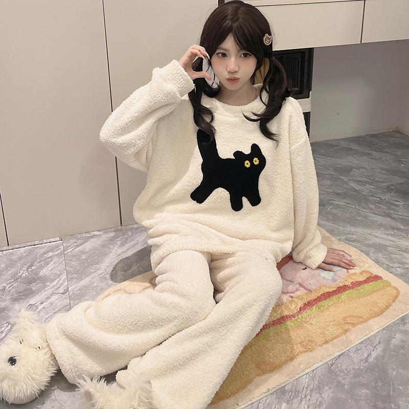 2024新款卡通猫咪睡衣套装