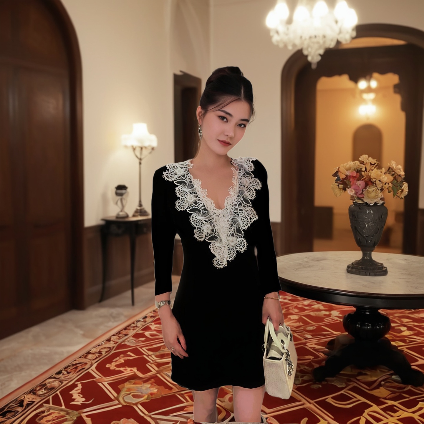 大码女装新款夏季轻奢连衣裙