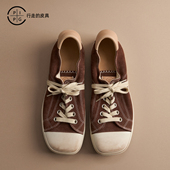 方头做旧擦色运动休闲板鞋 PIPG复古水洗翻毛皮帆布鞋 男女款 2026