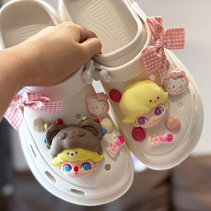 洞洞鞋配饰泡泡玛特装饰diy配件卡扣2025鞋花鞋扣适配crocs卡骆驰
