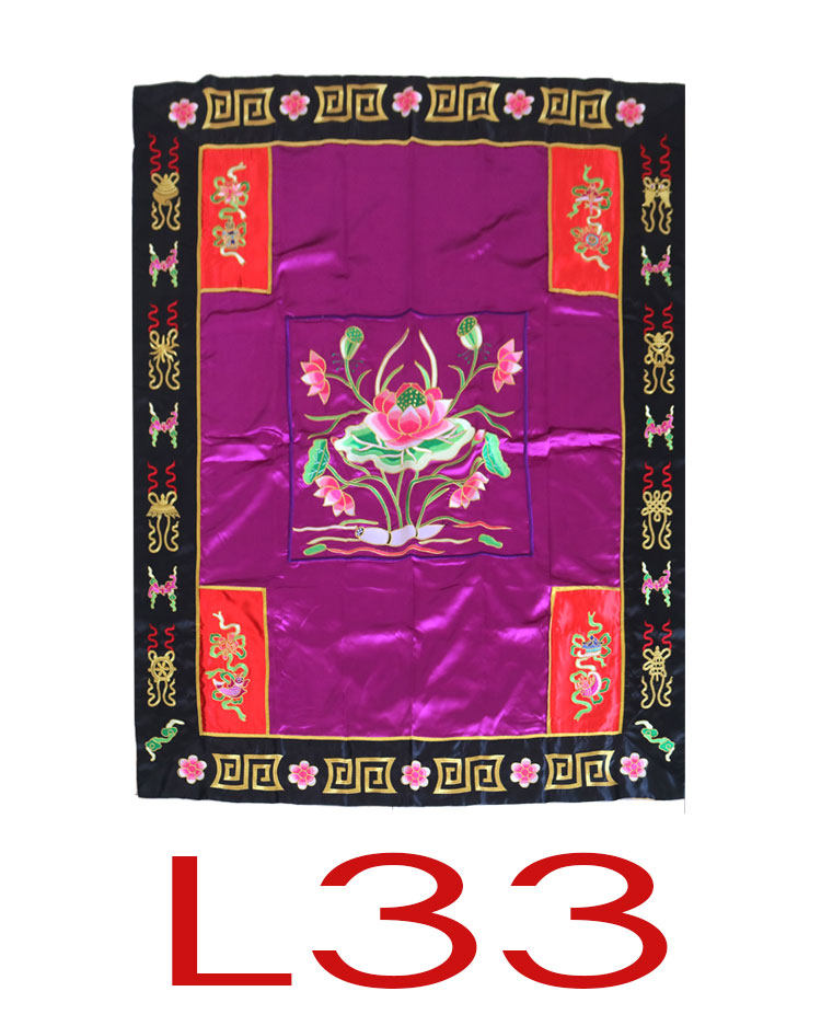 紫色莲花具潮绣寺院用品卧具龙俱花俱供养法师龙具LBZ佛堂绣品LB