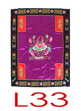 紫色莲花具潮绣寺院用品卧具龙俱花俱供养法师龙具LBZ佛堂绣品LB