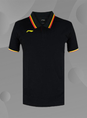 李宁运动T恤男短袖翻领t恤正品2026夏款休闲半袖APLN151