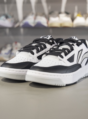 李宁正品2025春季新款男女减震回弹舒适百搭篮球文化鞋ABCV007-3