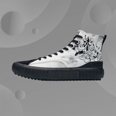 情侣运动鞋 AGCR179 女鞋 滑板鞋 李宁联名系列休闲鞋 男帆布鞋