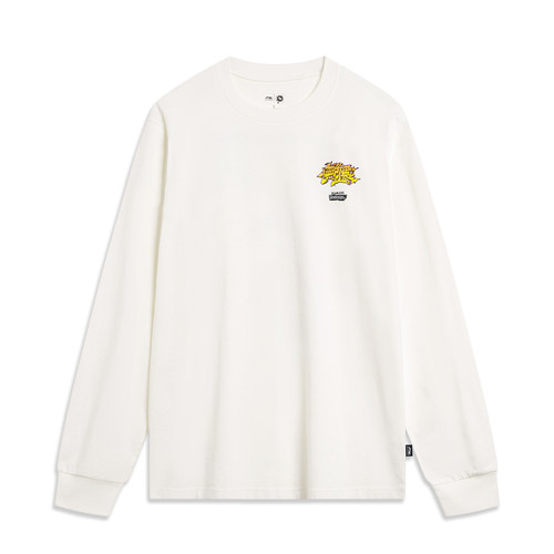 Lining/李宁正品x OG_SLICK联名款男女同款宽松长袖T恤AHST485