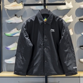 李宁正品 CBA篮球系列男子宽松保暖运动休闲翻领棉服外套AJMV071