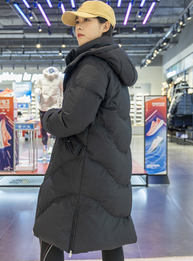 Lining/李宁正品冬季新款女子防风保暖运动连帽羽绒服AYMT116