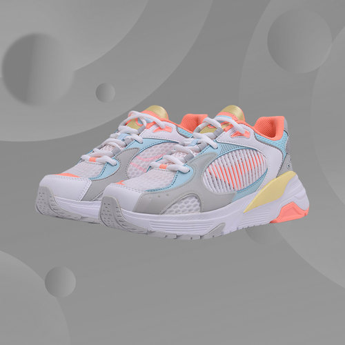 李宁男女同款鞋系带92-奔腾时尚经典一体织低帮休闲运动鞋AGCQ062