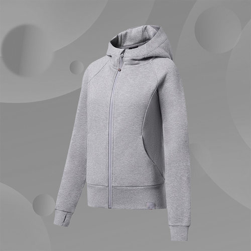 李宁女子连帽运动休闲夹克外套