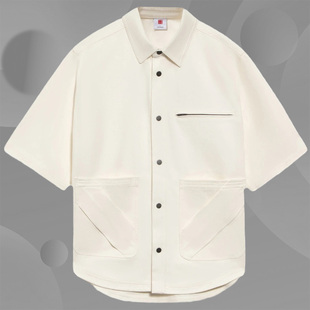 衬衫 中国李宁正品 男子潮流运动休闲宽松短袖 新款 外套ASHS043 春季