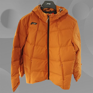 李宁短羽绒服冬季女士短款宽松型时尚连帽修身运动服AYMR031