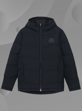 李宁正品韦德系列冬季新款男子运动休闲连帽保暖羽绒服AYMS259