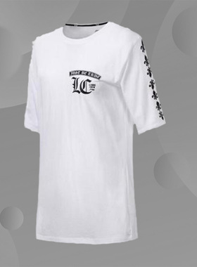 正品新款李宁运动时尚系列女子宽松短袖文化衫休闲T恤AHSN004