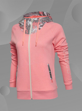 Lining/李宁正品女子春秋新款休闲舒适运动百搭卫衣外套AWDL114