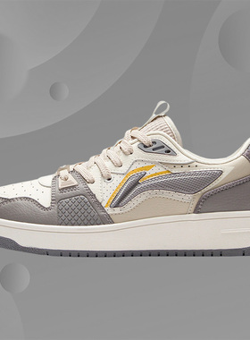 正品李宁22 春季男子 小白鞋经典透气休闲运鞋AGCS083-4