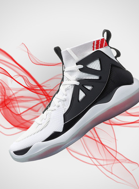 李宁新款韦德之道8音速3闪击6男子透气减震高帮袜套篮球鞋ABAP055